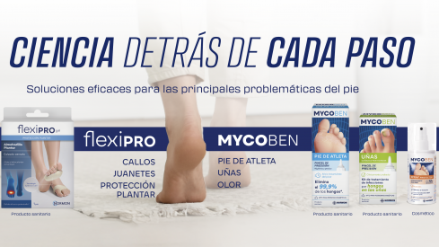 Normon lanza Mycoben y Flexipro, dos gamas de soluciones avanzadas para el cuidado del pie