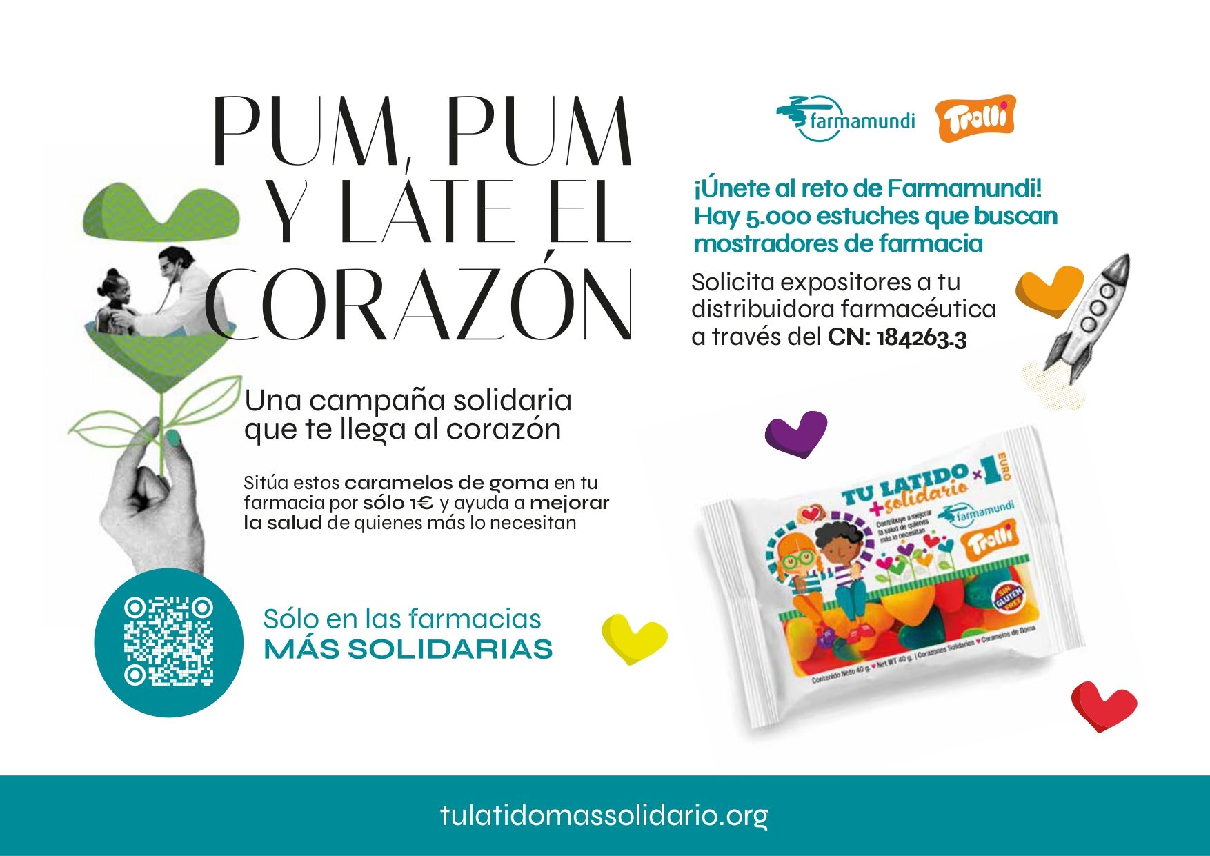 5.000 estuches de caramelos solidarios buscan un hueco en los mostradores de las farmacias de toda España