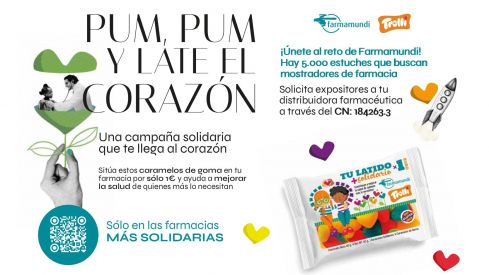 5.000 estuches de caramelos solidarios buscan un hueco en los mostradores de las farmacias de toda España