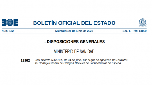 El Consejo de Ministros da luz verde a la histórica aprobación de los Estatutos del Consejo General de Farmacéuticos que fortalecerán su gobernanza y transparencia