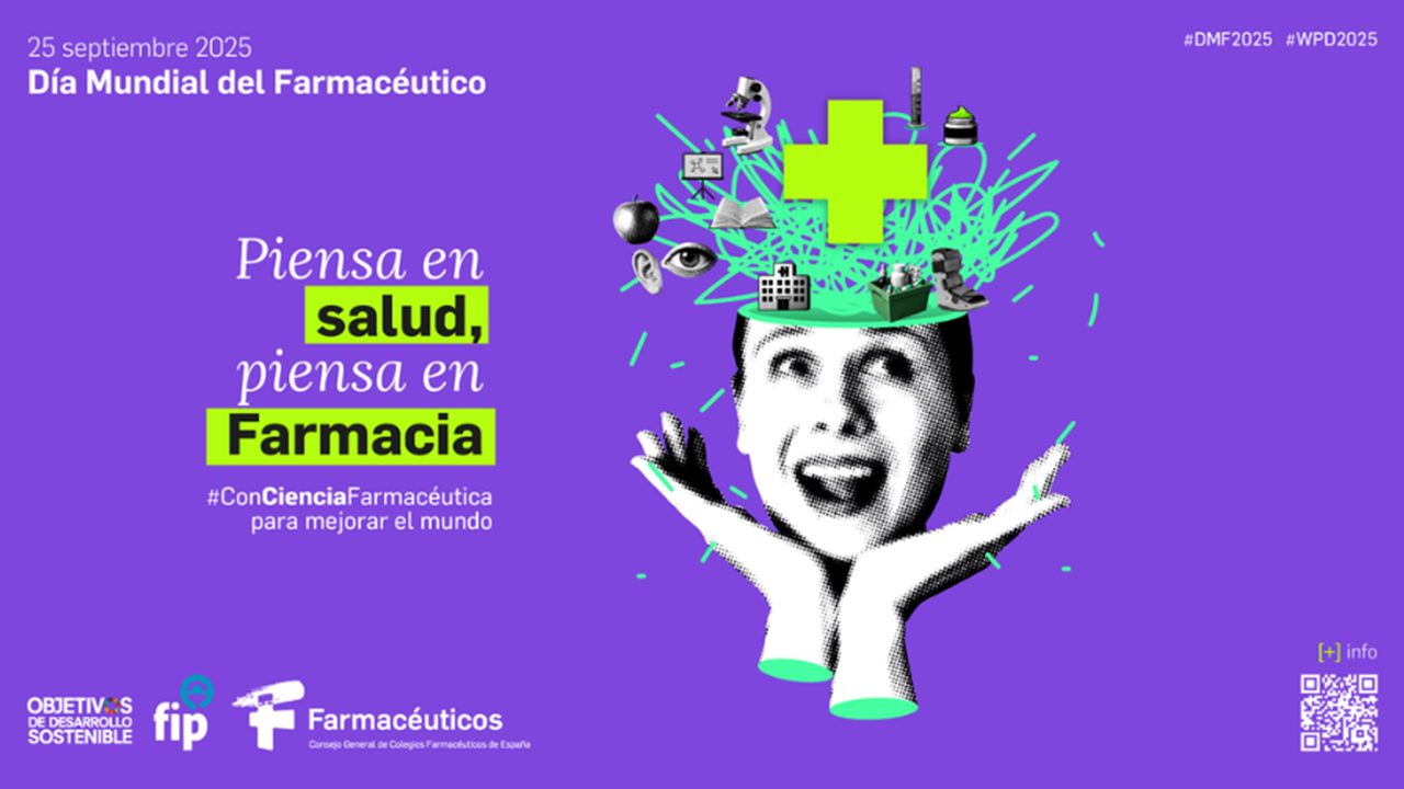 Cartel conmemorativo del Dia Mundial del Farmacéutico 2025