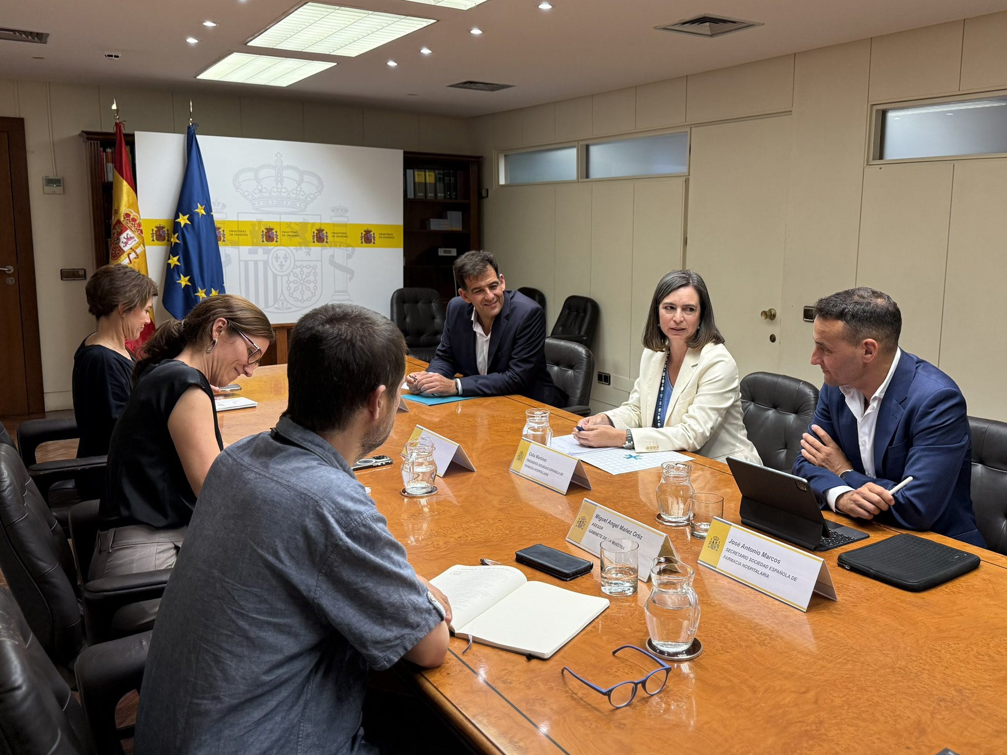 La Junta Directiva de la SEFH se ha reunido con la Ministra de Sanidad y con miembros de su gabinete.