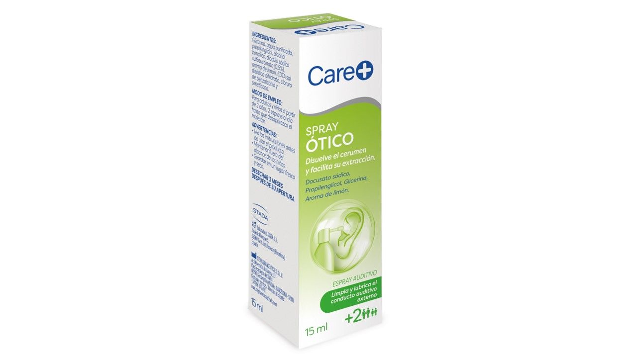 STADA lanza Care+ Spray Ótico para suavizar el cerumen y facilitar su extracción natural