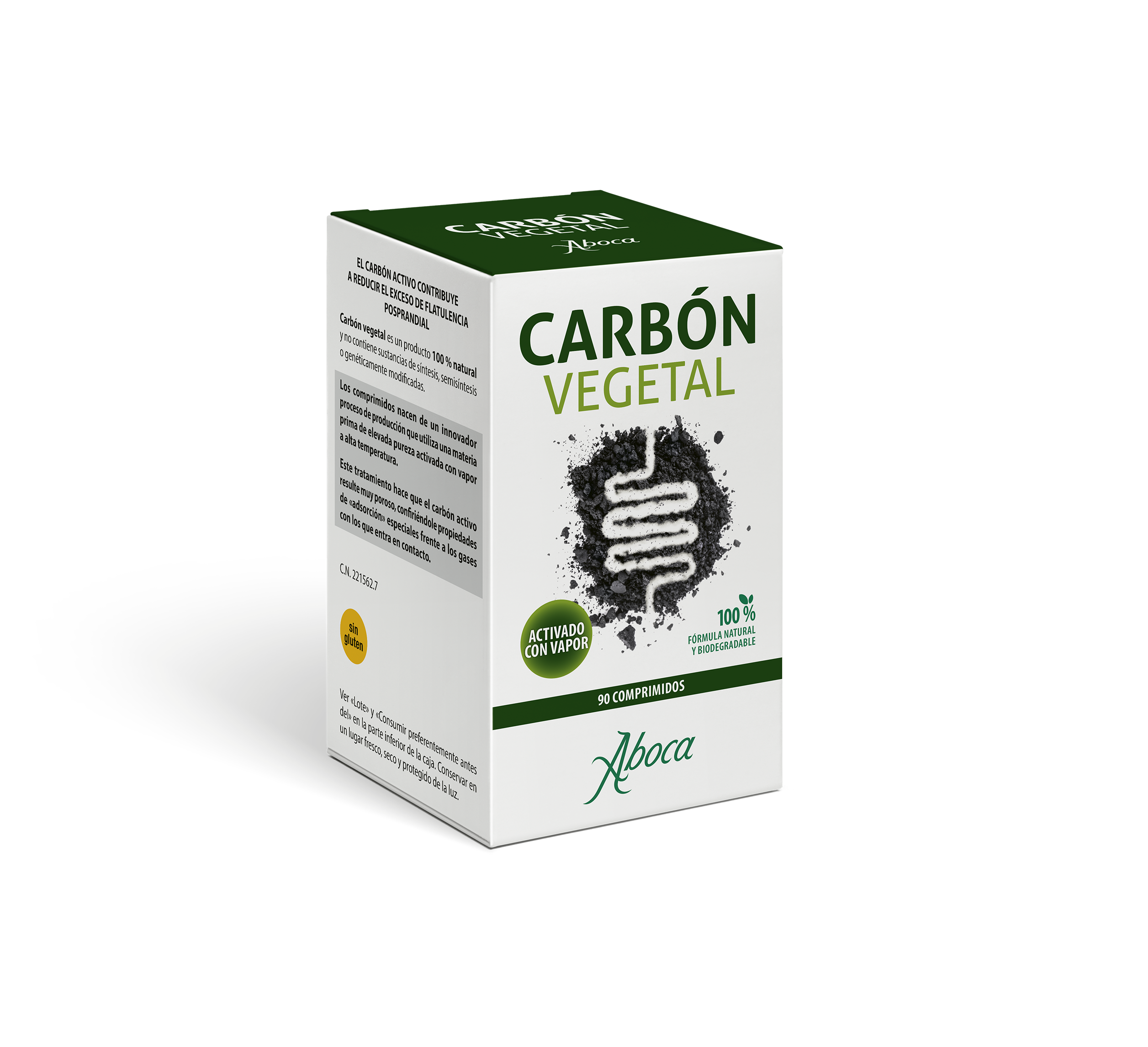 Nuevo producto Aboca con carbón vegetal que contribuye a reducir la flatulencia después de las comidas