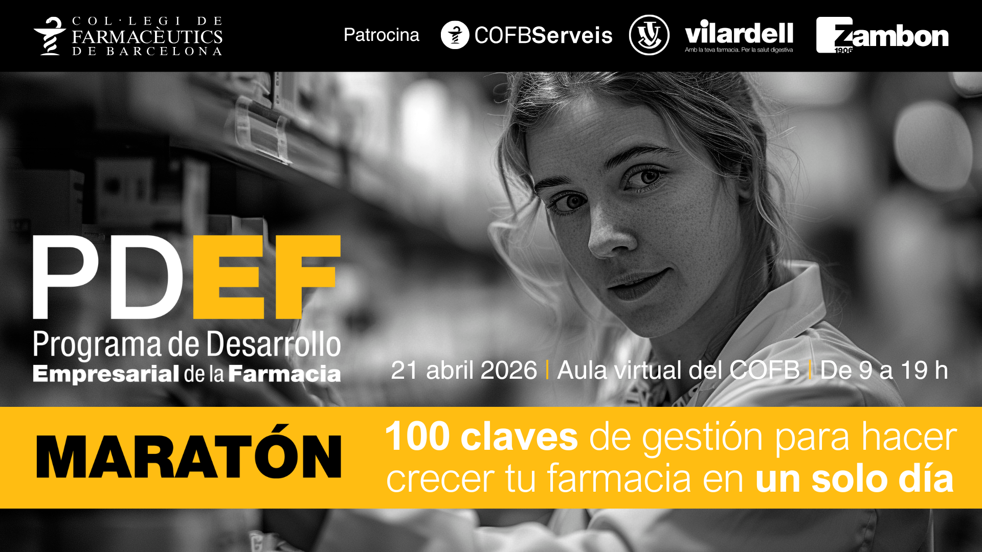 El COF de Barcelona impulsa una maratón formativa para transformar la gestión de la farmacia en un solo día