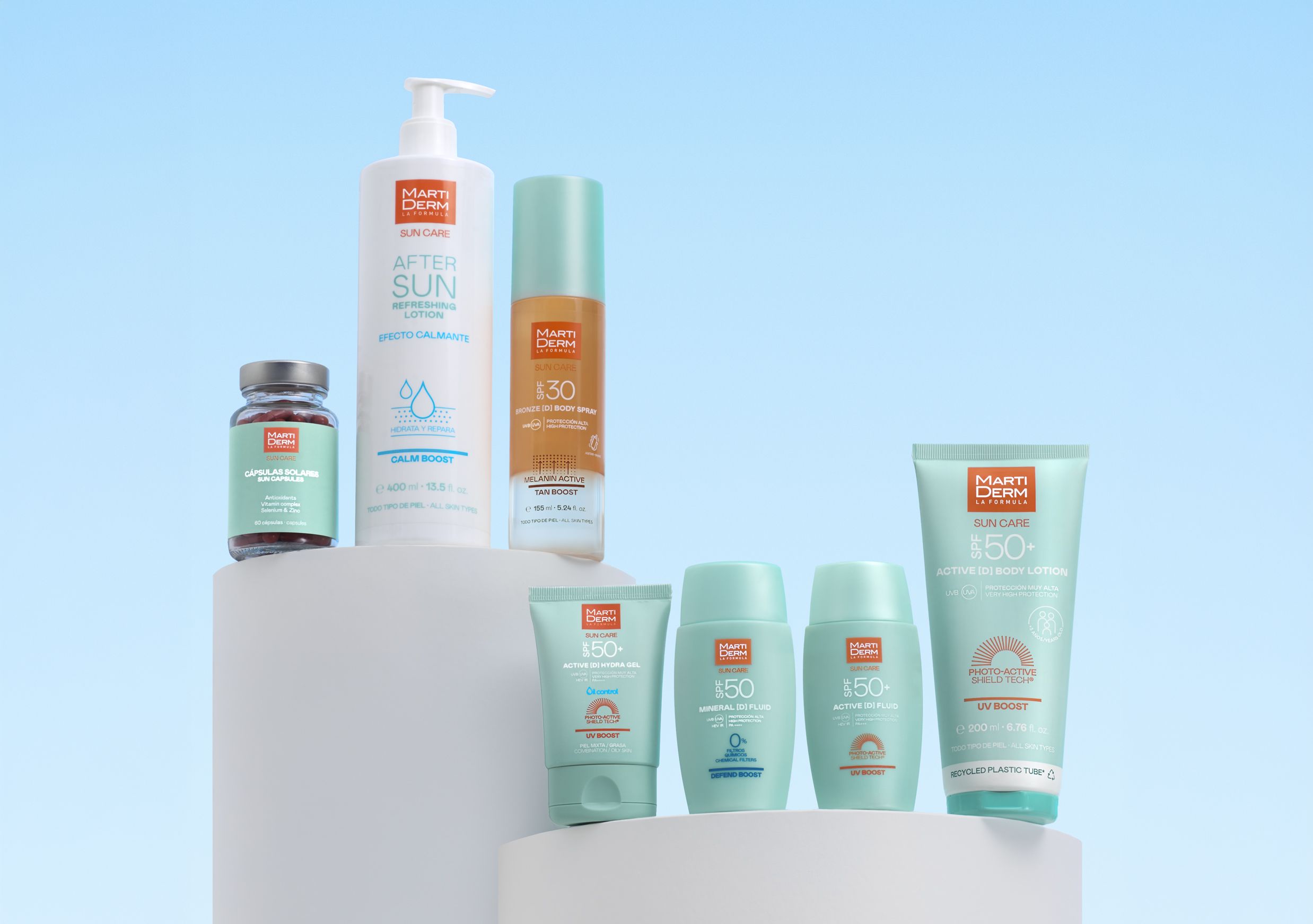 MartiDerm refuerza su gama Sun Care con una fotoprotección integral de alta eficacia y texturas ultraligeras