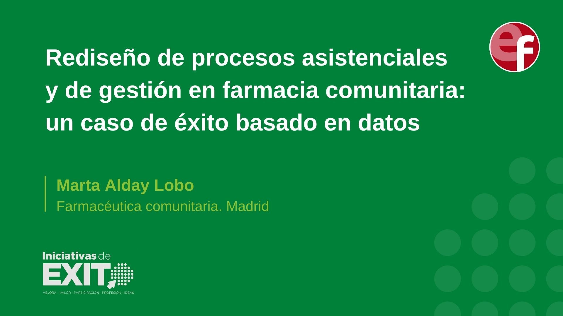 El rediseño de procesos en farmacia comunitaria mejora la eficiencia y la calidad asistencial