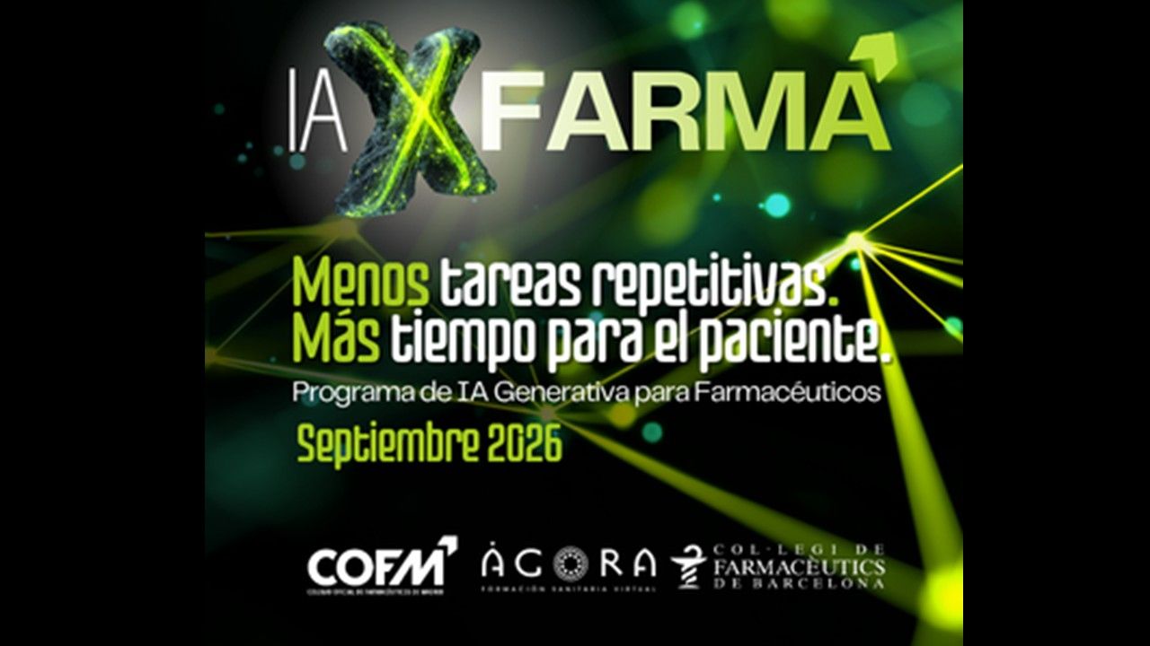IAxFarma: inscripción abierta hasta el 15 de octubre para formarte en inteligencia artificial generativa