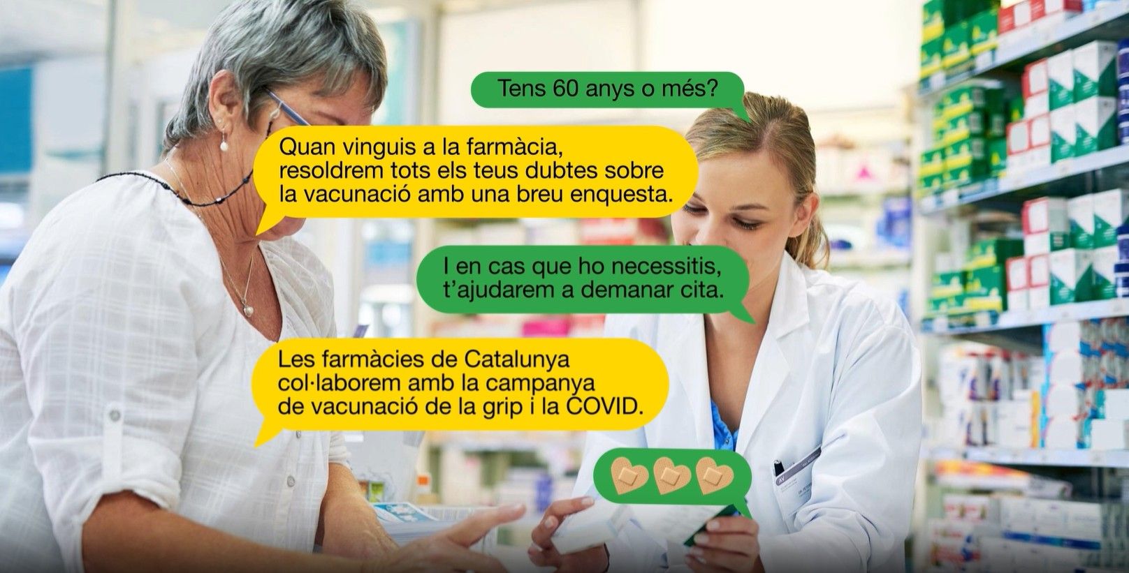 Las farmacias catalanas refuerzan la vacunación de la gripe y la COVID-19 para aumentar la cobertura entre la población de riesgo