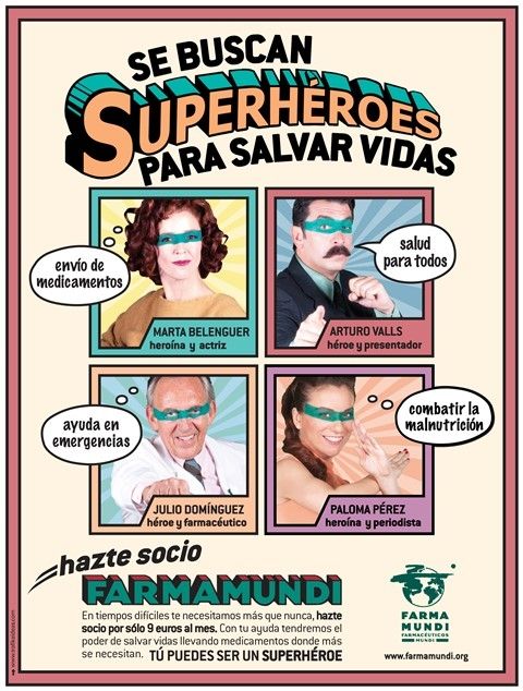 Farmamundi busca ‘superhéroes’ para salvar vidas Farmamundi busca ‘superhéroes’ para salvar vidas