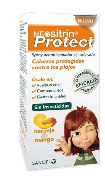 Neositrín Protect, pelo desenredado y protegido contra las infestaciones de piojos