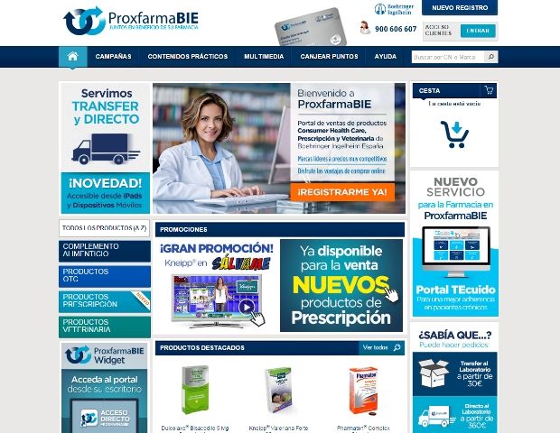 El portal ProxfarmaBIE amplía su portafolio de productos con medicamentos de prescripción