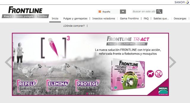 Frontline actualiza su página web
