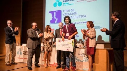 Roberto Vilariño, ganador de los Premios Foro Atención Farmacéutica-Farmacia Comunitaria
