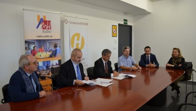 Fundación HEFAME firma un convenio de colaboración con la Universidad Miguel Hernández Fundación HEFAME firma un convenio de colaboración con la Universidad Miguel Hernández
