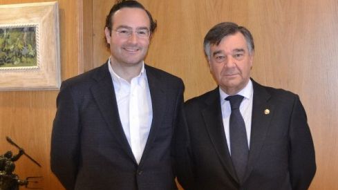 Luis González recibe al nuevo presidente de la empresarial FEFE Madrid Luis González recibe al nuevo presidente de la empresarial FEFE Madrid