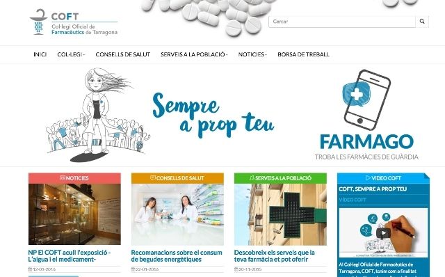 El COF de Tarragona estrena nueva web con contenidos de interés para la población
