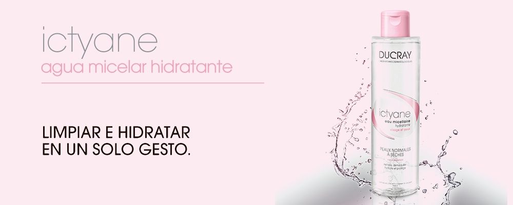 Ictyane Agua Micelar Hidratante: higiene del rostro de las pieles secas