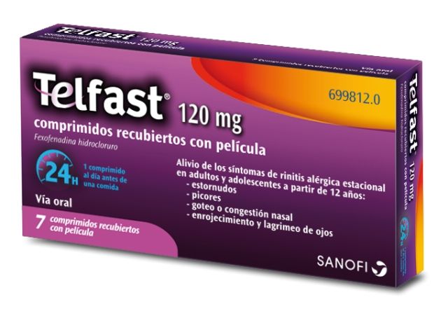 Telfast, antihistamínico de tercera generación