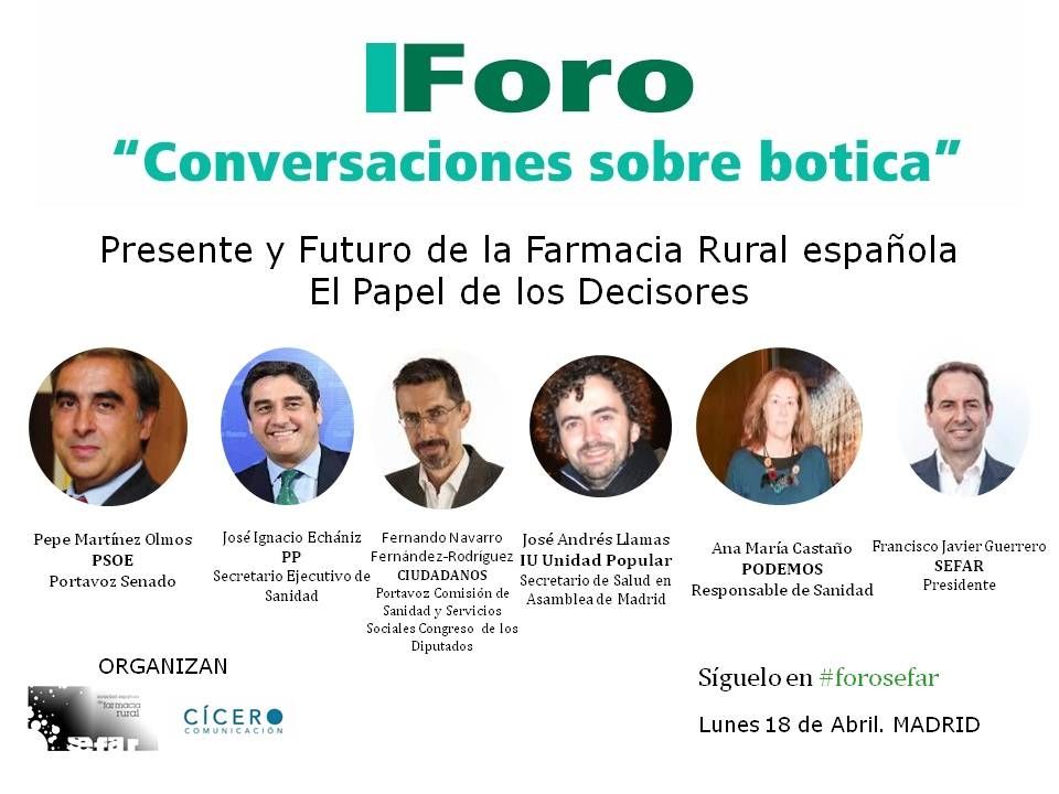 Primer Foro SEFAR: «Conversaciones sobre botica»