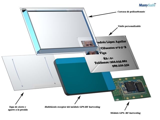 ManySafe: pin con gps que permite la localización de quien lo lleva
