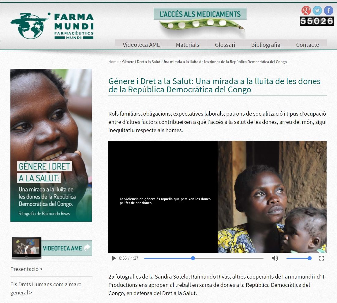 Fedefarma colabora con Farmamundi en la organización de una exposición que aborda el derecho a la salud