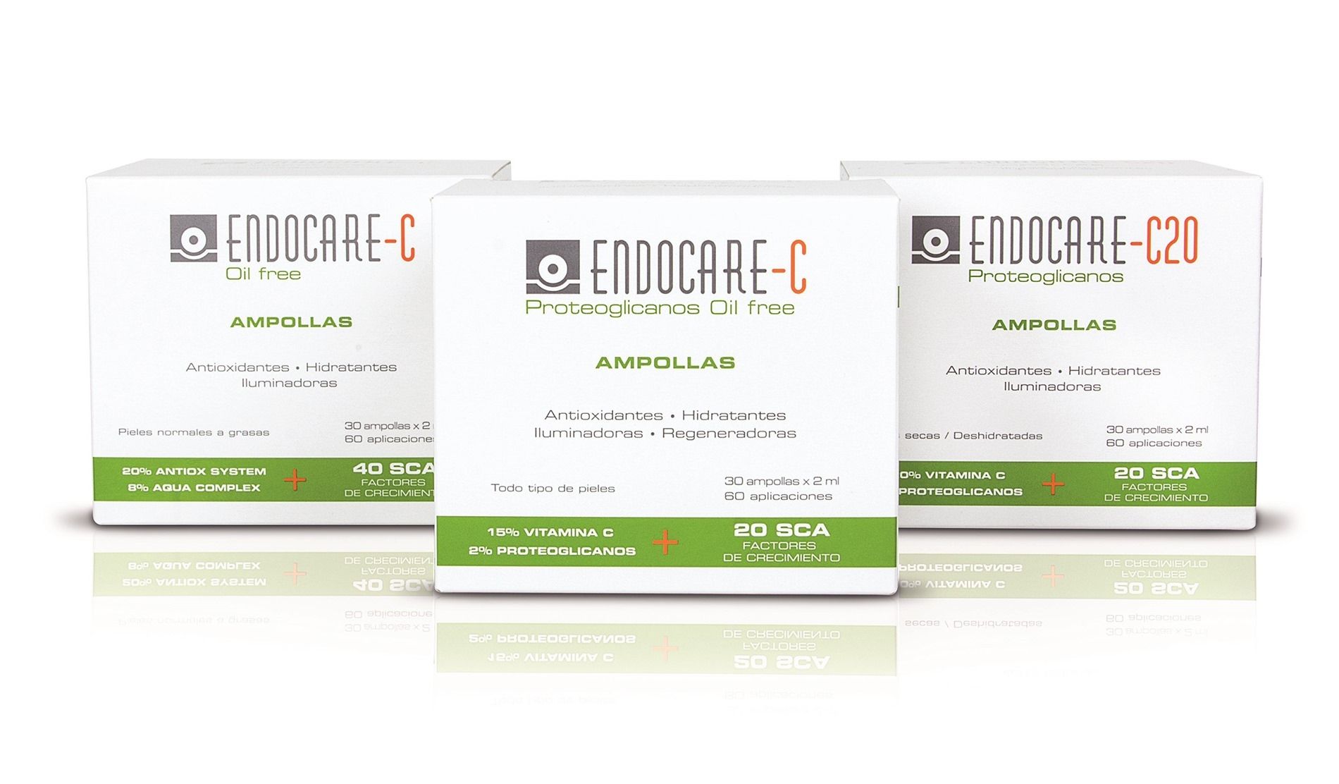 Nuevas Endocare-C Proteoglicanos Oil Free ampollas