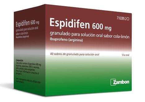Reacondicionamiento Equipo verano Espidifen 600 mg granulado, nuevo sabor y nueva formulación