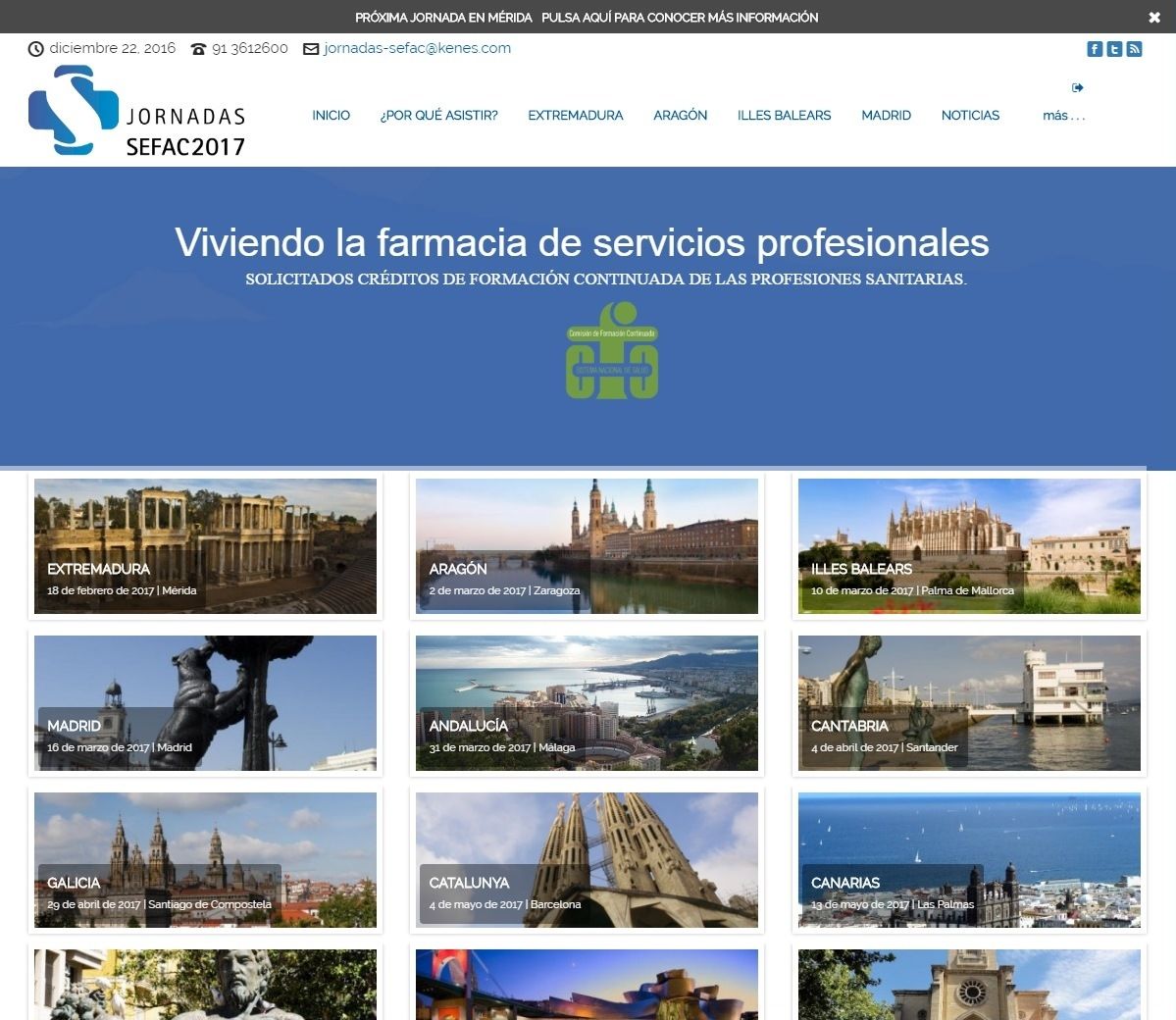 «Viviendo la farmacia de servicios profesionales», lema de las Jornadas SEFAC 2017
