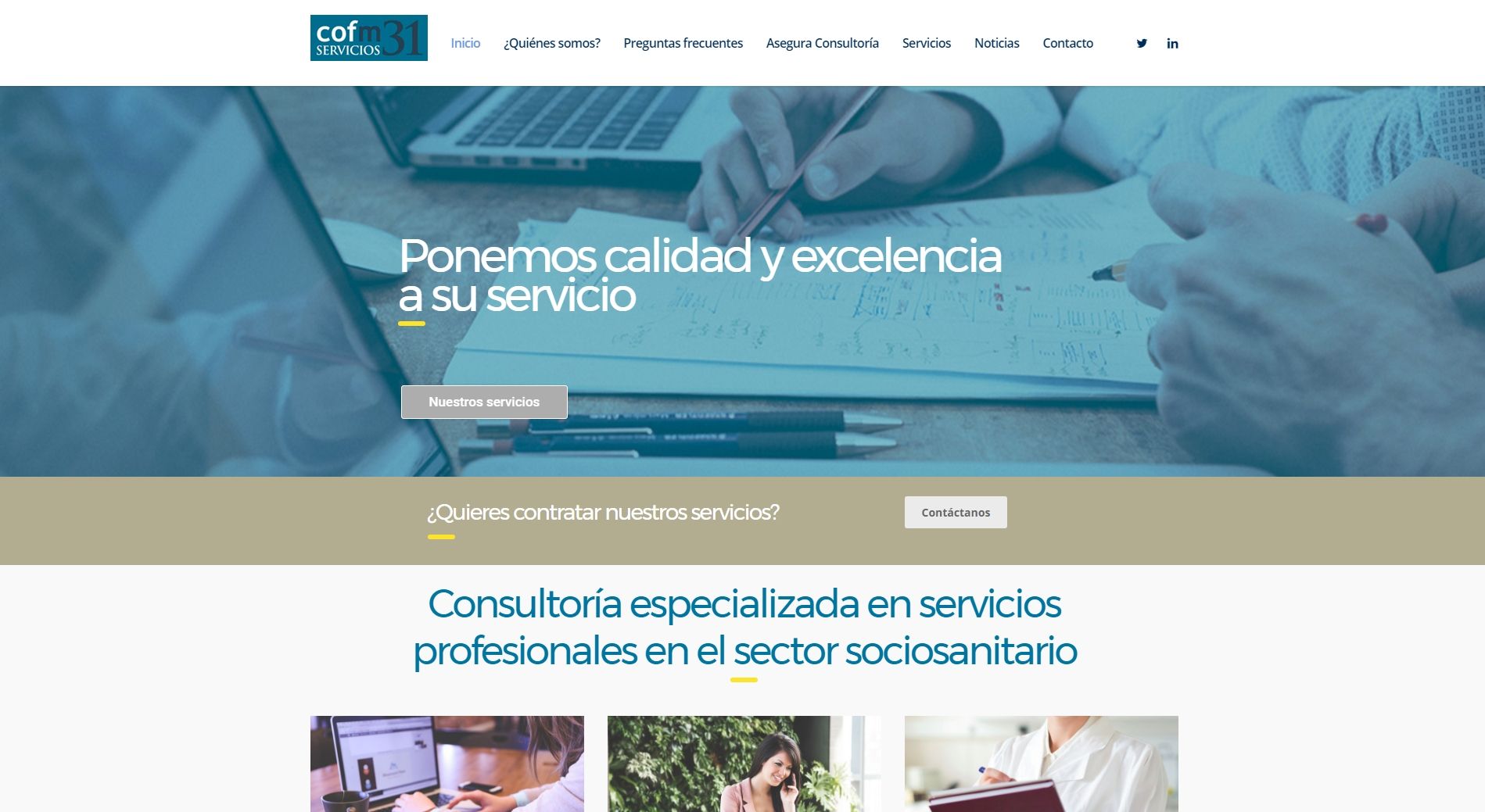 COFM Servicios 31 SLU renueva su página web