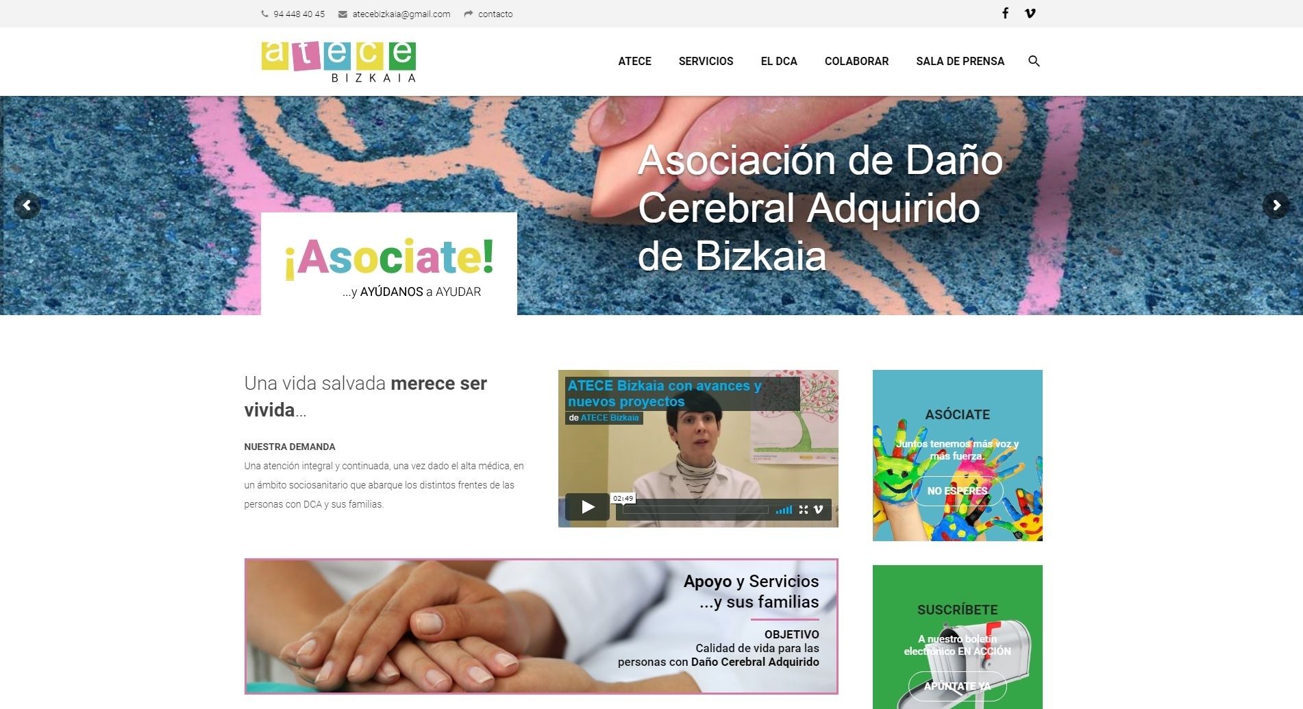 atecebizkaia.org, un espacio sobre el daño cerebral adquirido para toda Bizkaia