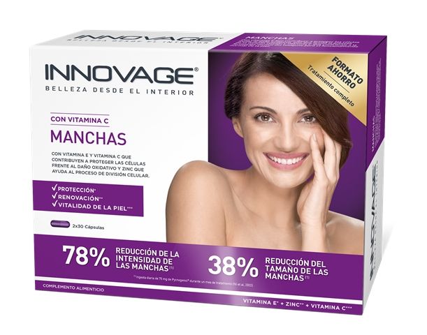 Innovage Manchas combate las manchas en la piel gracias a la nutricosmética