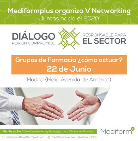 Los grupos de farmacia protagonizarán el V Networking de Mediformplus