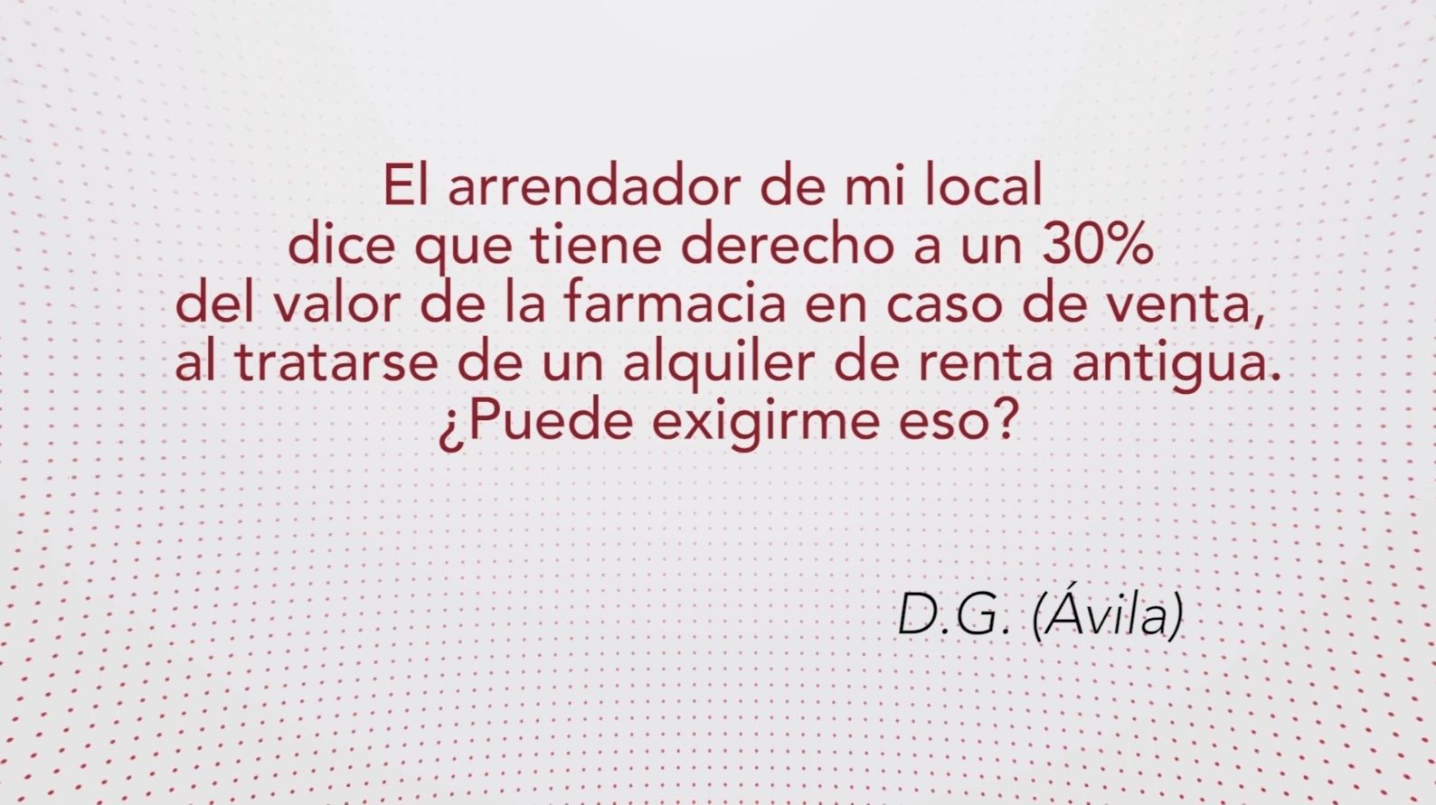 Participación del propietario en el traspaso de local