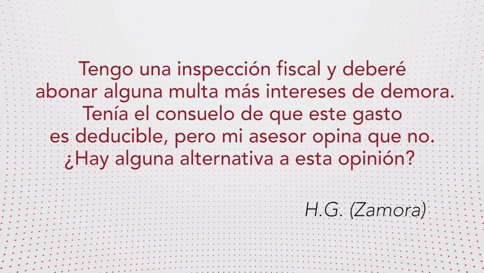 Las sanciones no son deducibles