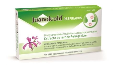 Nuevo Juanolcold Resfriados, con extracto de Pelargonium sidoides
