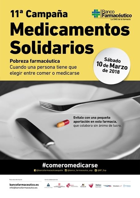 La ONG Banco Farmacéutico hace un llamamiento a las farmacias para que colaboren en la 11ª Campaña de Medicamentos Solidarios