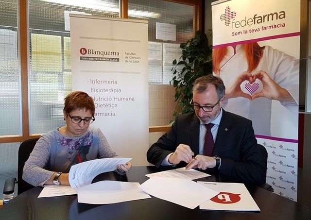 Fedefarma firma un convenio de colaboración con Blanquerna-URL para la promoción de la profesión farmacéutica