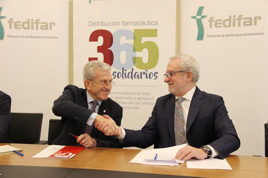 La distribución farmacéutica colabora con Cáritas para apoyar a las familias más desfavorecidas