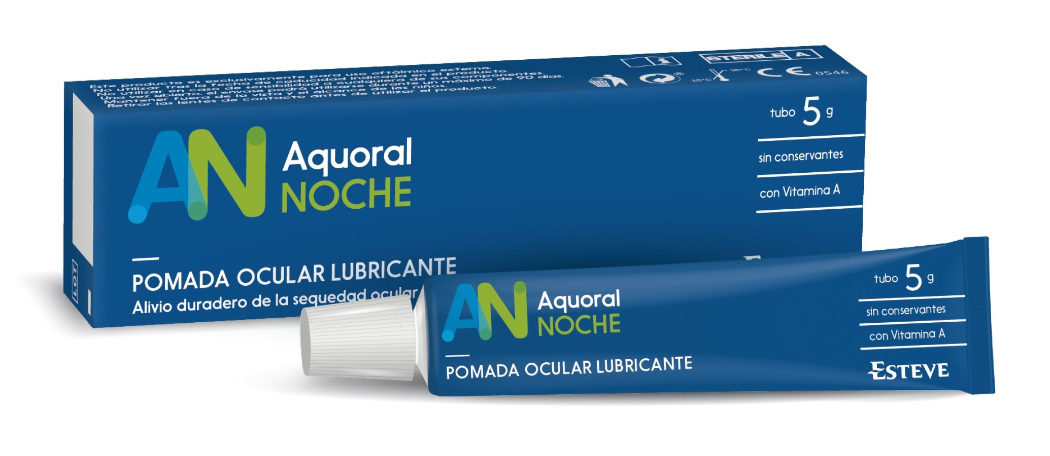 Aquoral Noche®, pomada ocular lubricante con vitamina A