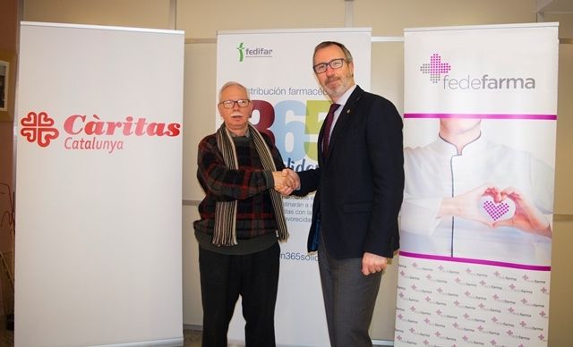 Fedefarma apoya el programa «Cáritas con las familias más desfavorecidas»