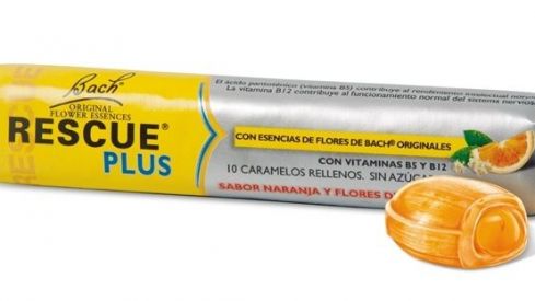 Rescue® Plus, caramelos con vitamina B5 y B12 y Flores de Bach® originales
