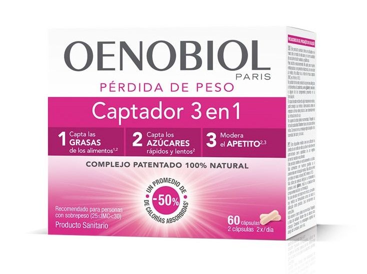 Oenobiol Captador 3 en 1®: fibras de nueva generación para perder peso de forma natural