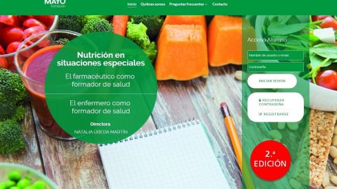 Promoción curso online «Nutrición en situaciones especiales: el farmacéutico como formador de salud»
