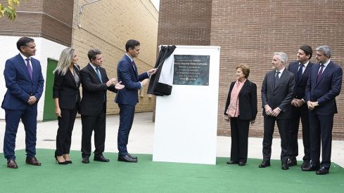 Pedro Sánchez asiste a la inauguración de las nuevas instalaciones de Reig Jofre en Toledo