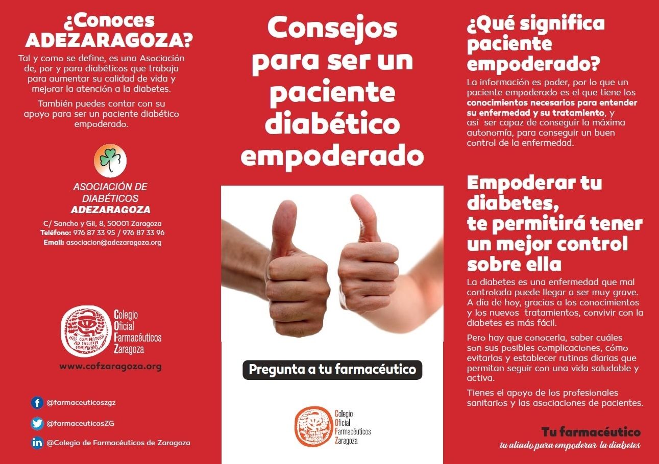 Las farmacias de Zaragoza lanzan una campaña «para ser un paciente diabético empoderado»
