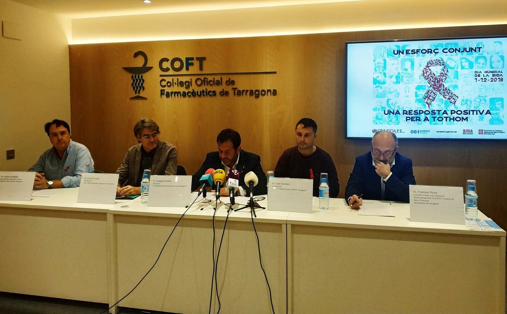 Los farmacéuticos de Tarragona colaboran activamente en la lucha contra el SIDA