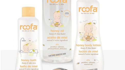 Extra de hidratación para la piel del bebé con la línea de miel y karité de Roofa