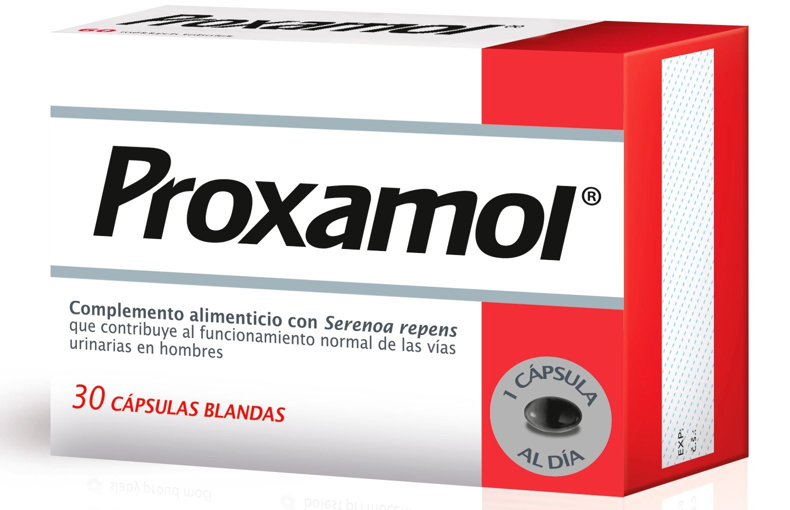 Proxamol: complemento alimenticio que contribuye al funcionamiento normal de las vías urinarias en hombres