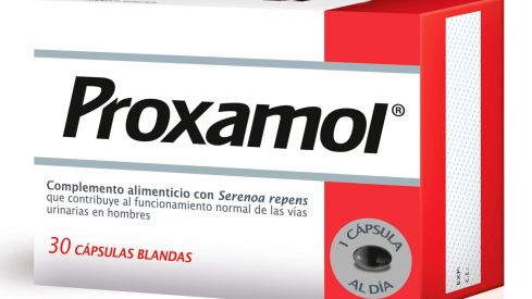 Proxamol: complemento alimenticio que contribuye al funcionamiento normal de las vías urinarias en hombres